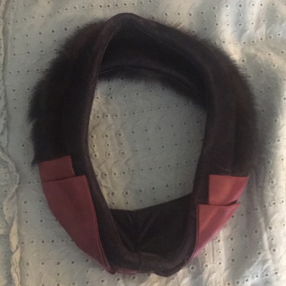Velvet Fur and Satin Brown Vintage Hat main image 5